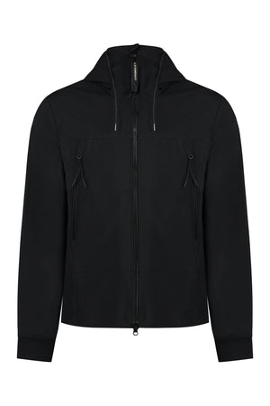 Technical fabric hooded jacket-0